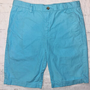 NWOT Boys Size 16 Vineyard Vines Long Leg Shorts Aqua Blue